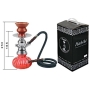 Кальян "Habibi", цвет: красный, серебряный, высота 25 см в дизайне некоторых элементов кальяна инфо 331q.